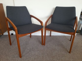Pair Kai Kristiansen Paper Knife Chairs